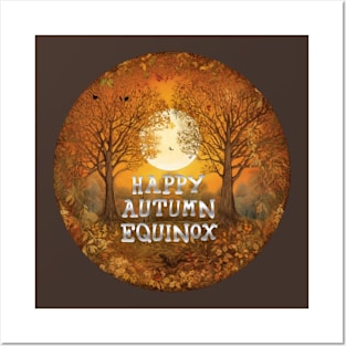 Happy Autumn Equinox Posters and Art